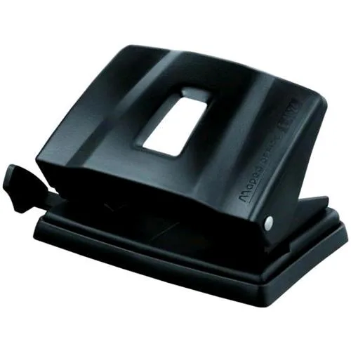 Maped E4024 Perforatore 2 Fori in Metallo Capacita' Foratura 25 Fogli Fori 5.5 mm Col. Nero