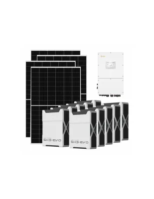 Kit fotovoltaico trifase 50050W inverter 50kW batteria al litio 52.2kWh Weco EVO 5k3