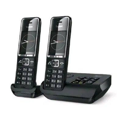 Gigaset Comfort C550 A Duo Cordless DECT con Segreteria + Aggiuntivo Black