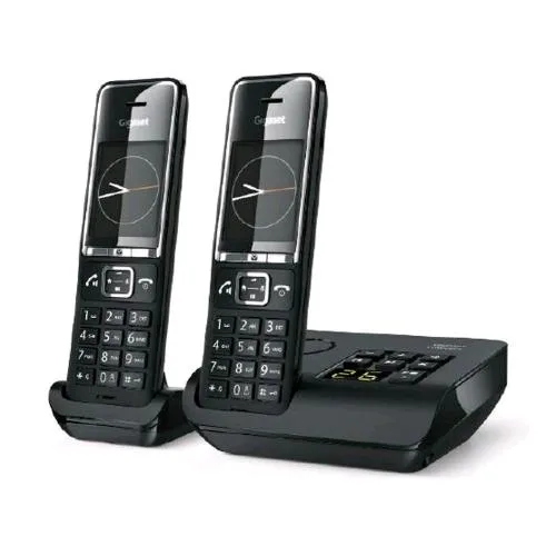 Gigaset Comfort C550 A Duo Cordless DECT con Segreteria + Aggiuntivo Black