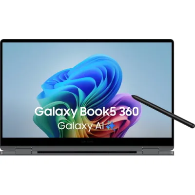 Samsung Galaxy BOOK5 360 Copilot+ PC 15.6" Touch Screen Intel Core Ultra 7 256V RAM 16GB-SSD 512GB NVMe-Intel Arc Graphics 140V-Wi-Fi 7-Win 11 Prof Grigio