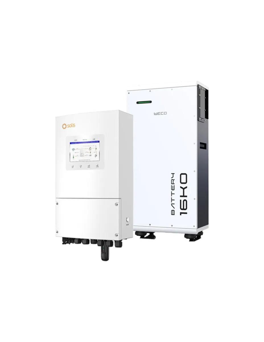 Sistema di accumulo monofase inverter 6kW Solis batteria al litio 16kWh Weco 16K0 LV