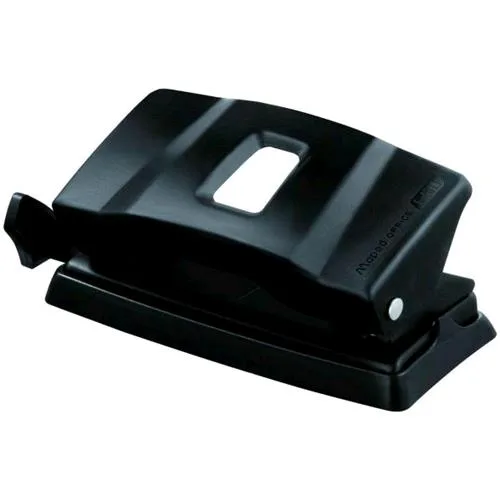Maped Essentials Perforatore 2 Fori in Plastica Capacita' Foratura 12 Fogli Col. Nero