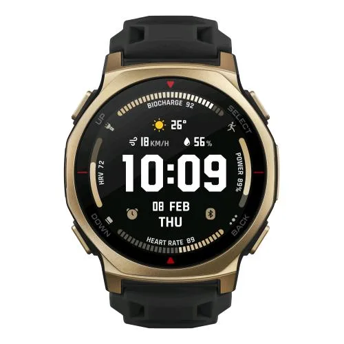 Amazfit T-Rex 3 Pro 44mm Smartwatch 1.32" Amoeld Wi-Fi GPS NFC Italia Black Gold