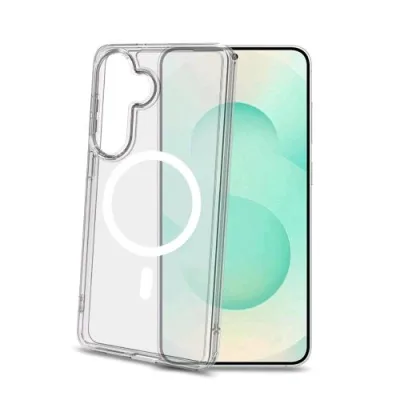 Celly Samsung Galaxy S26+ 5G Cover Magsafe Compatibile con Ricarica Wireless Magnetica in Morbido Tpu Anti-Shock Trasparente