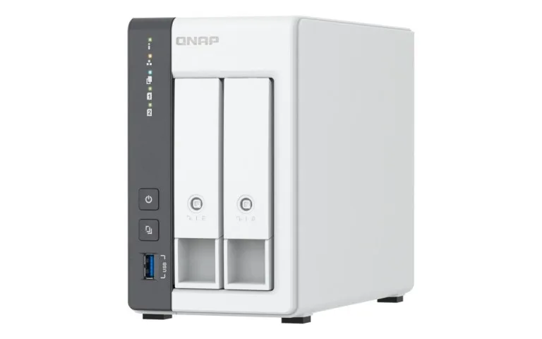 QNAP TS-216G Server NAS 2 Bay 2.5" 3.5" SATA III Tower Cortex-A Cortex-A55 4 GB 2.5 Gigabit Ethernet Bianco