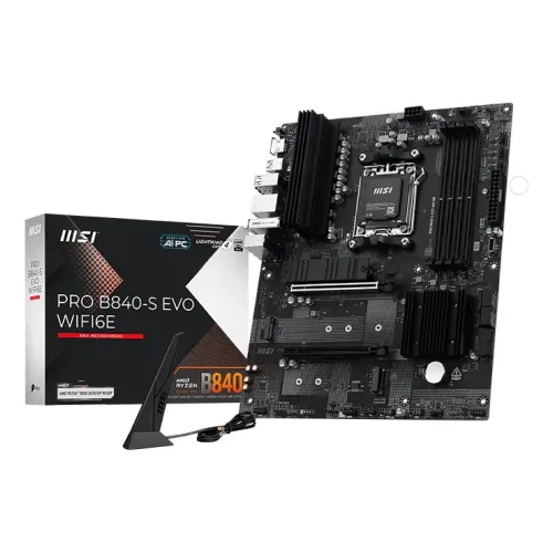 Msi Pro B840-S Evo Wi-Fi 6E AMD B840 Socket AM5 ATX