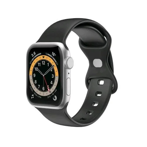 Celly Apple Watch Band 42/44/45mm Cinturino per Apple Watch in Silicone Nero