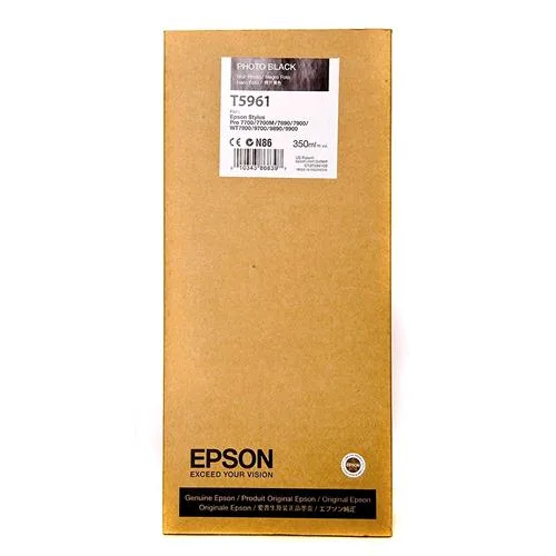 Epson T5961 Tanica Nero Fotografico per Stylus Pro 7900-7900 Spectro- 7900 Spectroproofer- 7900 STD-9900-9900 Spectro- 9900 Spectroproofer-9900 STD 350PG (C13T596100)