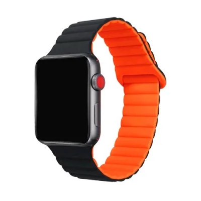 Celly Apple Watch Band 42/44/45mm Cinturino per Apple Watch in Silicone Sagomato con Aggancio Magnetico