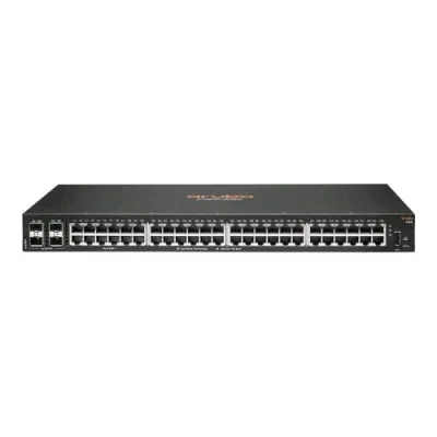 HPE Aruba 6100 48G 4SFP+ Switch Gestito L3 48 x 10/100/1000 + 4 x 1 Gigabit / 10 Gigabit SFP+ Flusso D'aria da Laterale a Laterale Montabile su Rack
