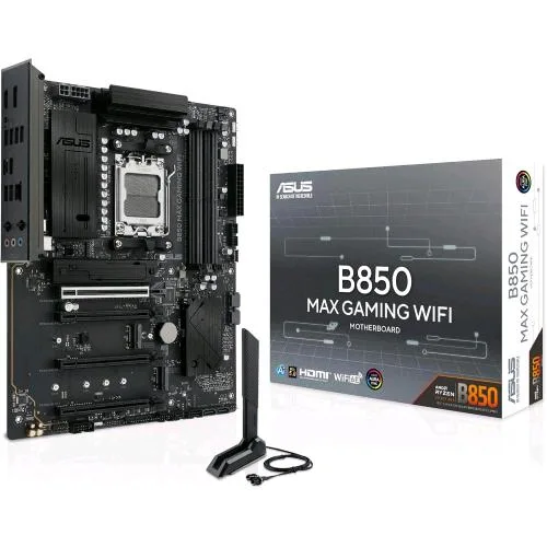 ASUS B850 Max Gaming Wi-Fi 6E Aura Sync AMD B850 Socket AM5 ATX