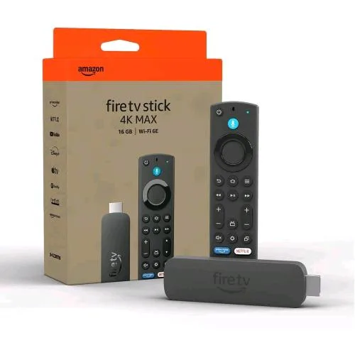 Amazon Fire TV Stick 4K Max Telecomando Vocale Dispositivo per lo Streaming con Supporto per Wi-Fi 6E e Modalita' Ambiente