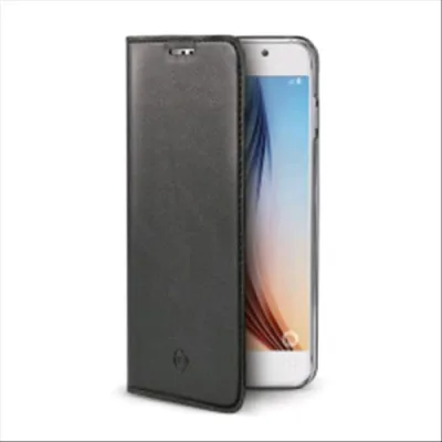 Celly Samsung Galaxy S6 Custodia a Portafoglio Ultrasottile in Ecopelle Colore Nero