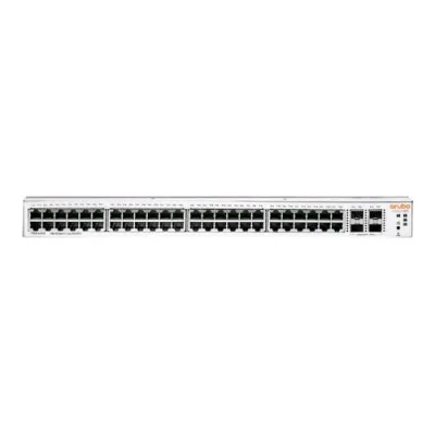 HPE ARUBA INSTANT ON 1930 48G CLASS4 PoE SWITCH GESTITO 48 x 10/100/1000 (PoE) + 4 x 1 Gigabit / 10 Gigabit SFP+ PoE 370 W MONTABILE A RACK