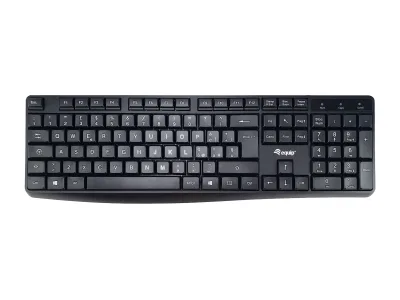 TASTIERA USB 105 TASTI BK CAVO 1,35MT
