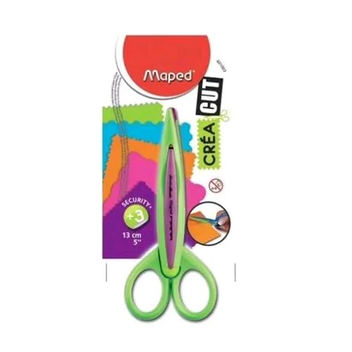 Maped Forbice Creativa per Carta e Cartoncino 13 cm con 5 Profili di Taglio Assortiti