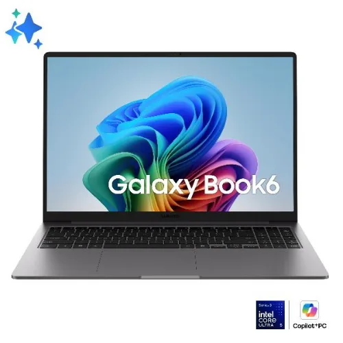 Samsung Galaxy BOOK6 Ee NP764BJG-KA2IT 16" Wuxga Intel Core Ultra 5 325 RAM 16GB-SSD 512GB NVMe-Intel Graphics-Wi-Fi 6E + Gigiabit LAN-Win 11 Home Grigio