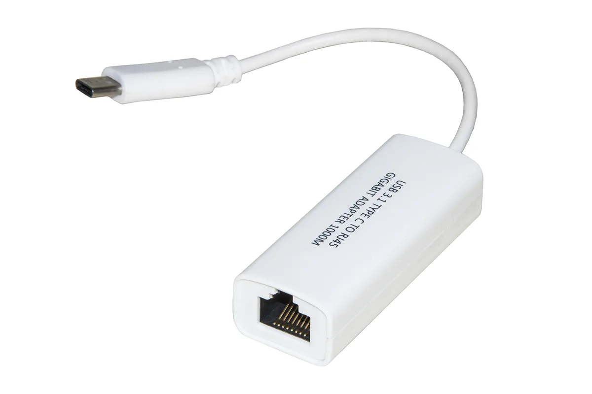 ADATTATORE USB C - RJ45 M/F PER RETI GIGABIT 10/100/1000