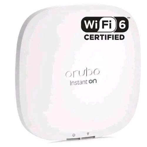 HPE Instant On AP22 Access Point Wireless Dual Band 2.4/5GHz Wi-Fi 6 Bluetooth 1774 Mbit/S Multi User Mimo 1 x Ethernet 1000 (Uplink) POE con Adattatore di Alimentazione 12 V/18 W Montabile a Soffitto