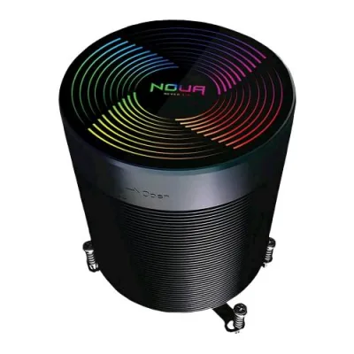 NOUA Alaska Dissipatore Tower RGB Addressable 5V e Ventola PMW da 60 mm per CPU Intel & AMD Support AM4 & 1200 Nero