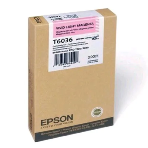 Epson T6036 C13T603600 Cartuccia Inkjet Magenta Chiaro per 7880-7880 Color Base -9800-9800 Color Base