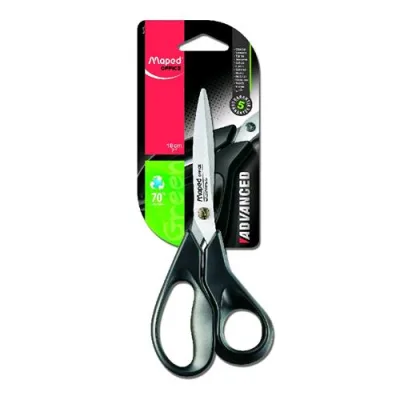 Maped Forbice Multiuso Advanced Lama in Acciaio 18 cm Colore Nero
