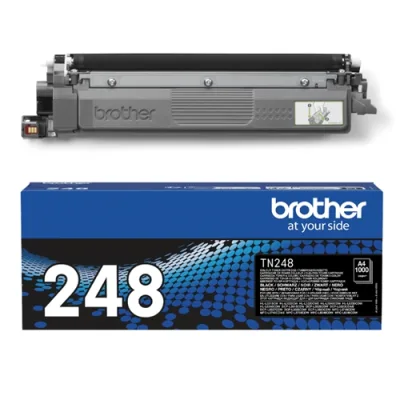 Brother TN-248BK Toner Nero per HLL3220CW - HLL3240CDW - DCP-L3520CDWE - DCPL3560CDW - MFCL3760CDW - HLL8230CDW - MFCL8340CDW - HLL8240CDW - MFCL8390CDW 1.000 Pagine