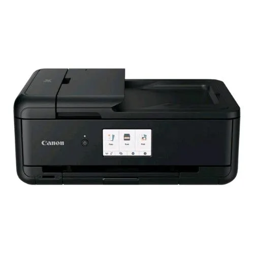 Canon Pixma TS9550A Stampante Multifunzione Ink Jet a Colori A3 Wi-Fi Duplex Scanner Piano e Adf USB LAN 10/100 15PPM 4800 x 1200 DPI Nero