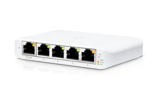 SWITCH 5P GIGABIT COMPACT DESKTOP 150GR 107*70*21MM UBIQUITI