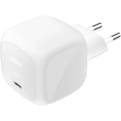 Belkin Boostcharge Caricabatterie da Rete USB-C 65W Bianco