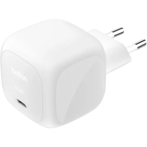 Belkin Boostcharge Caricabatterie da Rete USB-C 65W Bianco