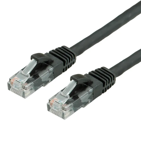 CAVO RETE UTP CAT.6 0,5MT LSOH NERO HALOGEN FREE NO SCHERMATO