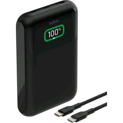 Belkin Boostcharge Power 20K 65W Powerbank Digital Display 3 Porte USB-C USB-A PD Nero