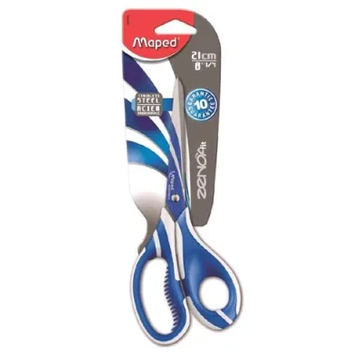 Maped Forbice Zenoa Fit Lame Decorate in Acciaio 21 cm Colore Blu