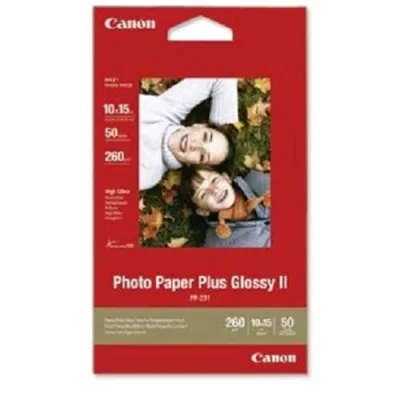 Canon PP-201 Carta Fotografica Lucida per Stampanti Inkjet/Laser 10 X15 5 Fogli