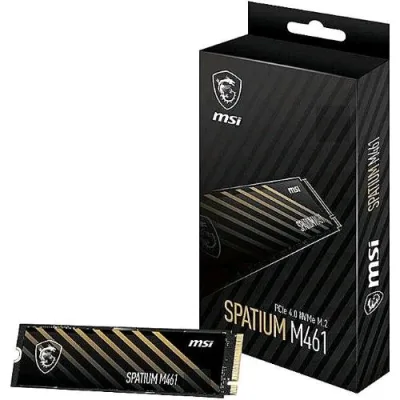 Msi Spatium M461 SSD 1.000GB M.2 2280 NVMe PCI Express 4.0 Lettura 5.000 MB/S Scrittura 3.200 MB/S 3D Nand