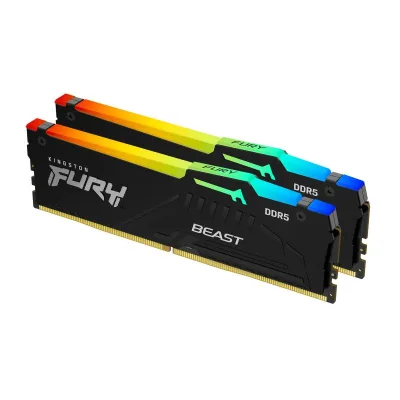 Kingston Fury Beast RGB Expo 32GB Kit 2 x 16GB DDR5 6000m/S CL 36 Dimm Nero