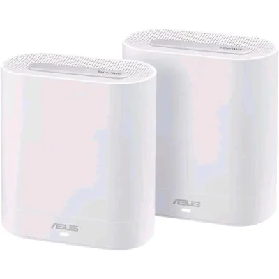 ASUS EBM68 Expert Wi-Fi Sistema Tri-Band Wi-Fi 6 Mesh, Business, Supporta fino a 5 Ssids, Guest Portal, 2.5 Gbps, Sicurezza Network Enterprise, Expertwifi App, Bianco, Conf 2 Pz.