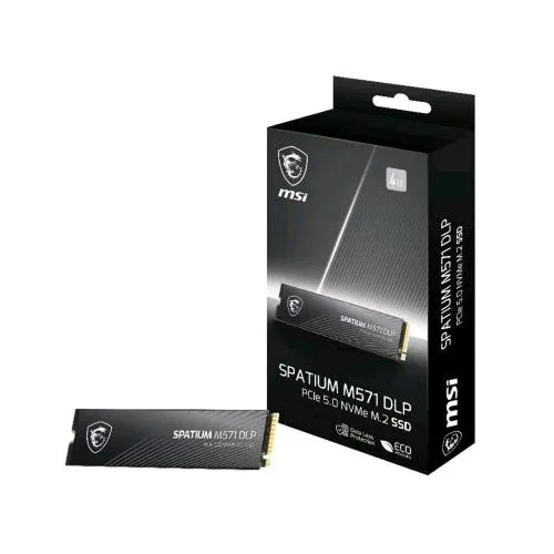 Msi Spatium M571 DLP SSD 2TB M.2 2280 NVMe Pcie GEN5 x4 - Lettura 14.500 MB/S - Scrittura 11.000 MB/S