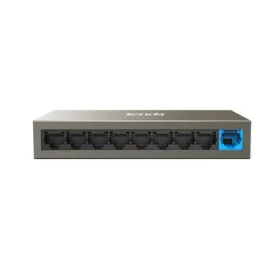 Tenda 43998 Switch 9 Porte Fast Ethernet (10/100) Switching 1.8 GBP/S Protezione Fulmini 6KV Case in Metallo