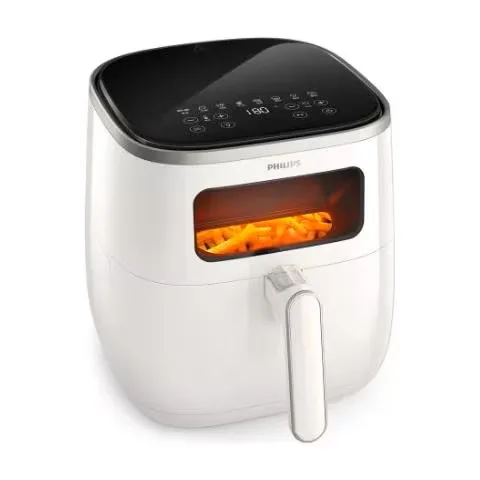 FRIGGITRICE AD ARIA MULTICOOKER 5.6 XL 1700W BIANCA CON FINESTRA WHITE