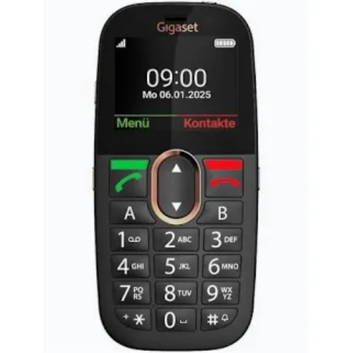 Gigaset GL695 4G 2.31" Easy Phone Tasti Grandi Tasto Sos Audio Potenziato Compatibile con Apparecchi Acustici 4G Italia Nero