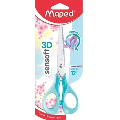 Maped Forbici Sensoft 3D 16 cm Colori Assortiti Pastello