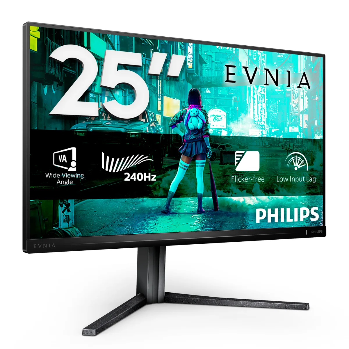 MON 25VA FHD GAMING 240HZ 0.5MS DP 25M2N3200W 2XHDMI PIVOT REG ALT