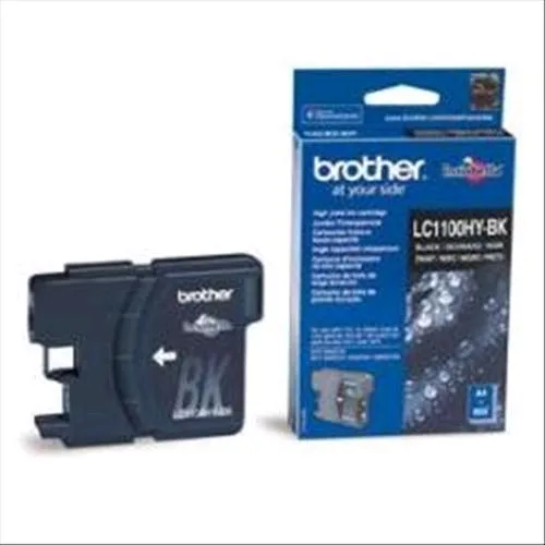 Brother LC-1100HYBK Cartuccia Ink-Jet Nero Alto Rendimento per MFC 5890CN/6490CW/DCP6690CW 900 Pagine