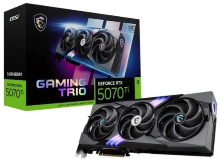 VGA MSI RTX 5070TI GAMING TRIO OC 16GB GDDR7 256BIT 1H/3DP