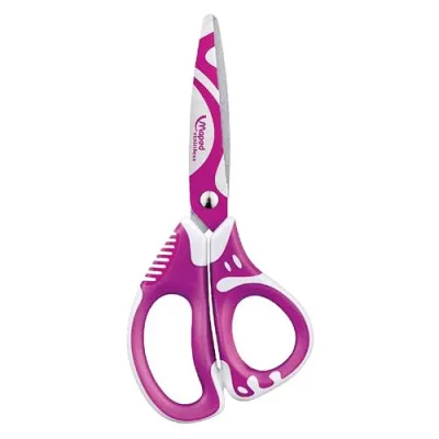 Maped Forbici Zenoa Fit per Carta Lame Colorate 13 cm Colori Assortiti