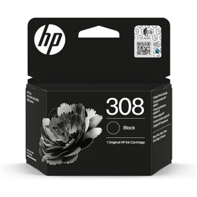 HP 308 CARTUCCIA INCHIOSTRO NERO PER HP DeskJet 2900, 4300 HP Envy 6110e, 6120e, 6122e, 6130e, 6132e, 6520e, 6530e, 6532e, 6558e, Envy 6100, Envy 6165e, Envy 6500 160 PAGINE