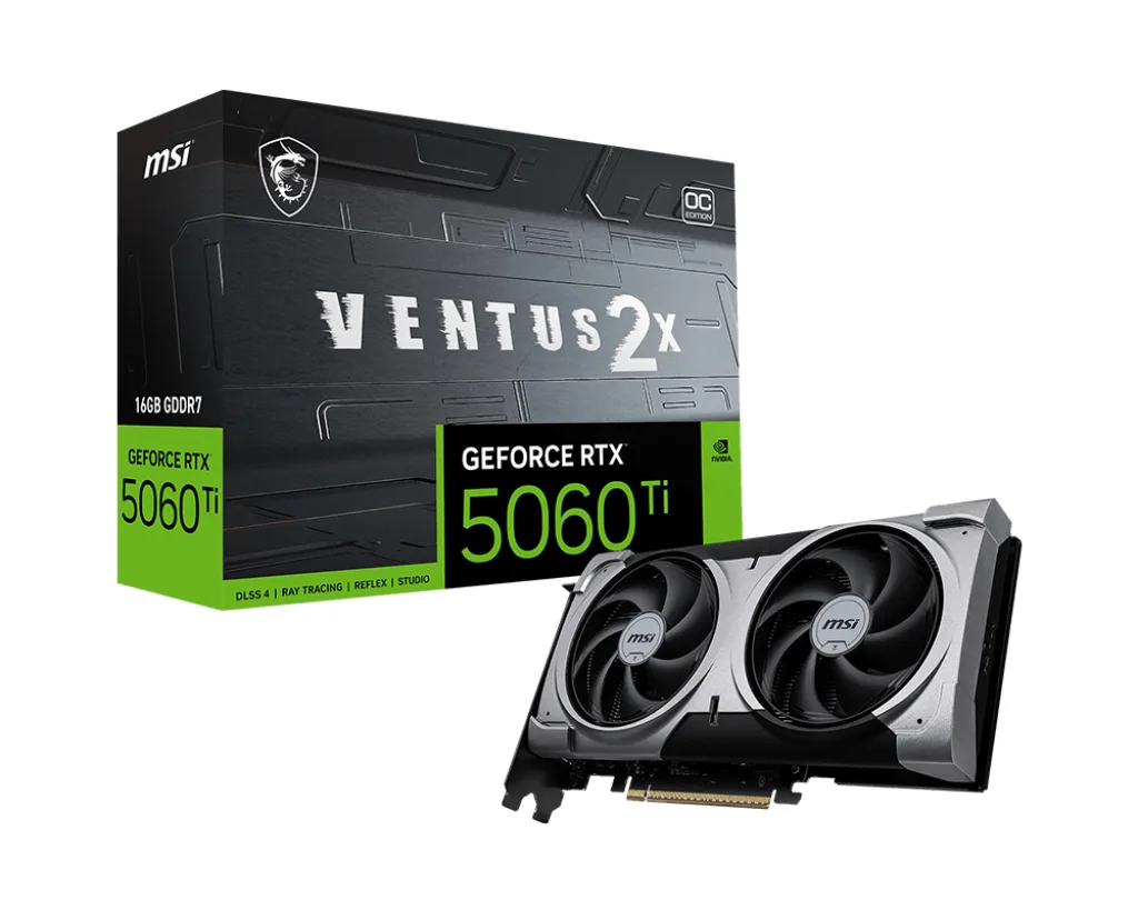 VGA MSI RTX 5060TI VENTUS 2X OC PL 16GB GDDR7 256BIT 1H/3DP